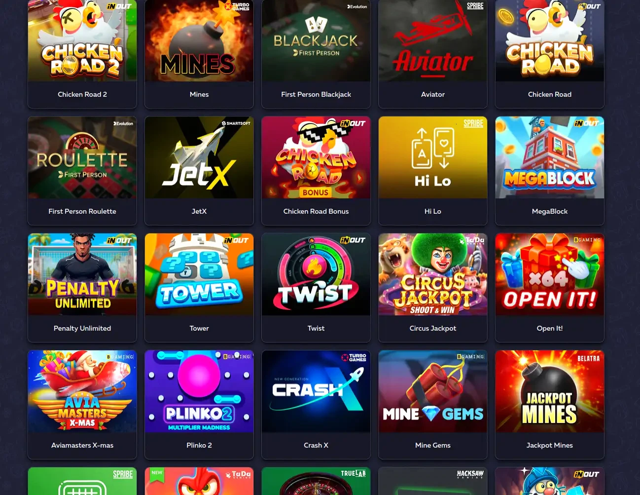 Hidden Jack online casino gameplay